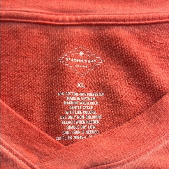 ST JOHN’S BAY ACTIVE XL BUNDLE (2) V NECK SLIT SIDE SHADED COMFY SWEATSHIRTS - Picture 2 of 6